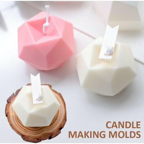 Candle Mold Wax Resin Mold Cut Face Silicone Mold Soap Making Molds