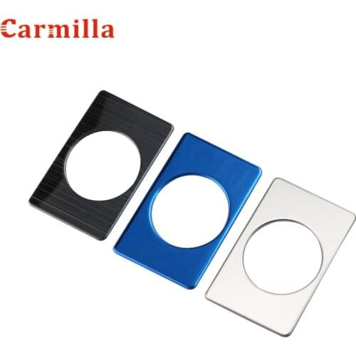 Car Stainless Steel Front Control Socket USB Charge Cigarette Smoke Lighter Lamp Switch Frame Trim for Ford Focus 2019 2020