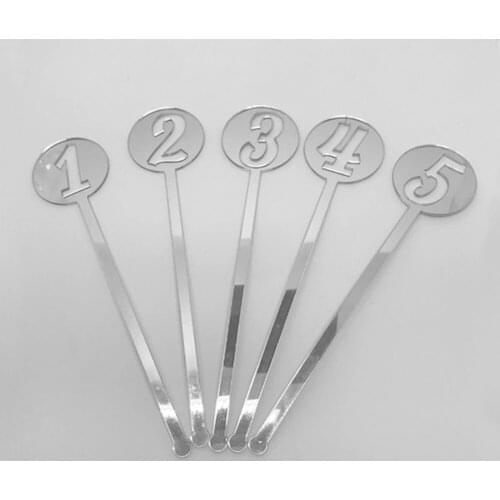 Customized Acrylic Cocktail Stir Sticks for Wedding or Parties Acrylic Table Place Cards from 1-10