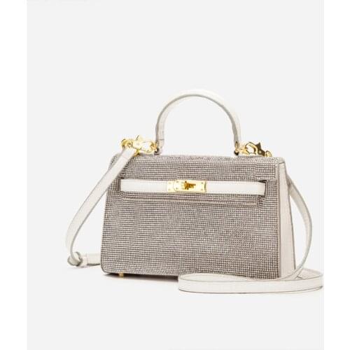 LITTLE CK2021 new fashion bag handbag single shoulder shoulder diamond ladys bag mini Mariah Carey bag rhinestone bag