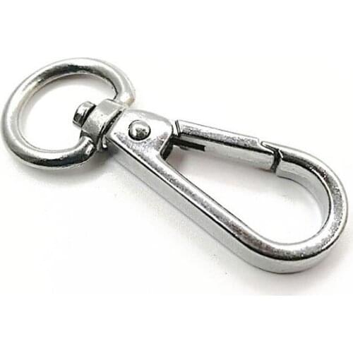 MATTE Nickel Snap Hook Swivel Purse Clip Metal Push Gate Snap Hooks Lobster Clasp