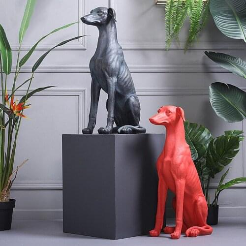 [MGT] American large floor retro hound decoration crafts creative model room garden hotel decoration
