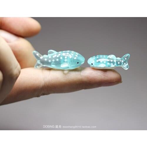 Miniature Accessories Fish Spotted Shark Small Sea Animals Fairy Garden Oceans World Decoration Action Figure Figurine Model Toy