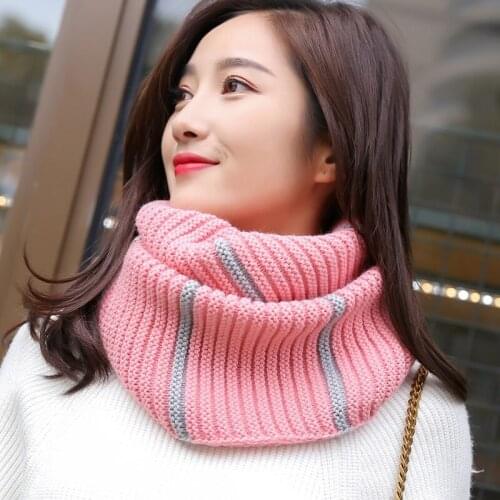 Man Women Warm Snood Scarf Winter Cashmere Fashion Knitted Infinity Scarf neckwarmer Circle Ring Soft Solid Color Couples Scarf