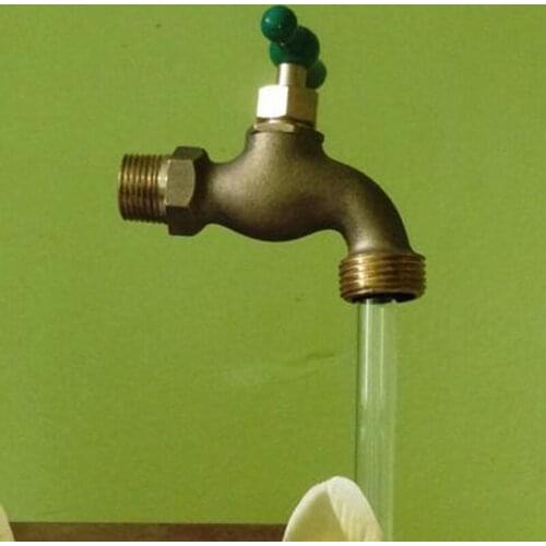 Invisible Flowing Spout Watering Can Fountain Zinc Alloy Floating Tap Fountain for Home Garden Courtyard Decoration LBS