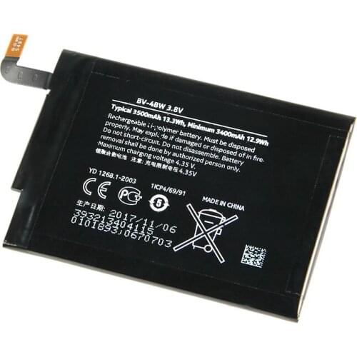 Original BV-4BW phone battery for Nokia Lumia 1520 MARS Phablet RM-937 Bea Lumia1520 BV4BW 3500mAh