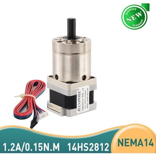 Nema14 Stepper Motor 14HS2812 -PG 35mm 40mm 50mm motor Extruder Gear Stepper Motor Ratio 5.18:1 3.71:1 14:1Planetary Gearbox
