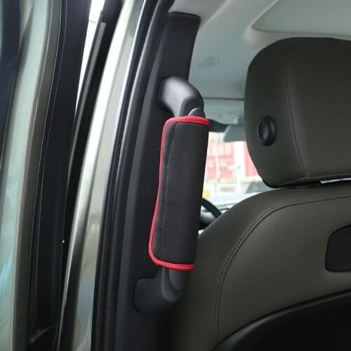 Car Styling for Land Rover Defender 110 130 2020 Cloth Material Black Red Edge B-pillar Handle Protection Cover Car Accessories