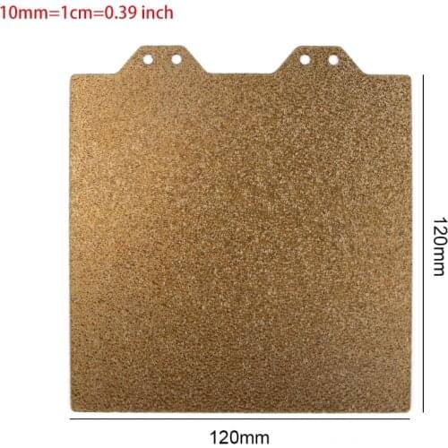 Voron V0 3D Printer Gold Double-Sided Powder Steel Sheet with Magnetic Sticker B Side 12cmX12cm