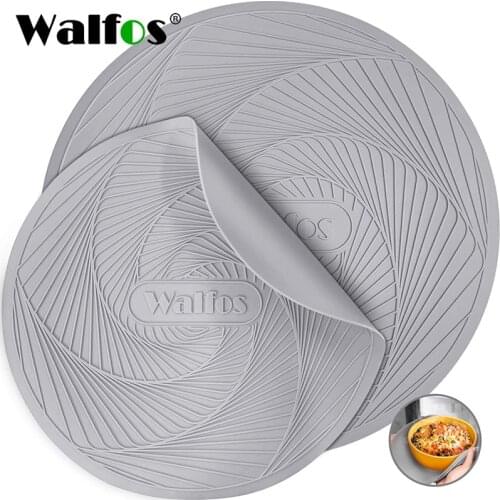 Walfos 2021 Hot Selling Multi-Function Cooking Pad Silicone Microwave Mat, Heat-Resistant Multi-Function Microwave Tripod Pad