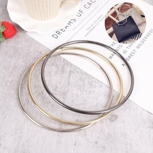 1x Metal Solid O-ring Bag Handle Metal Strap Replacement Handbag Luggage DIY Fashion Hardware Accessories 150mm