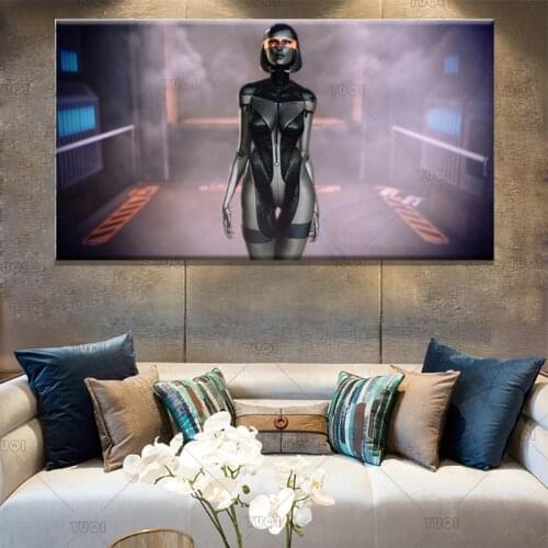 12Style Mass Effect AndromedasSEXY Razas Canvas Posters Prints Wall Art Painting Decorative Picture Modern Home Decoration Frame
