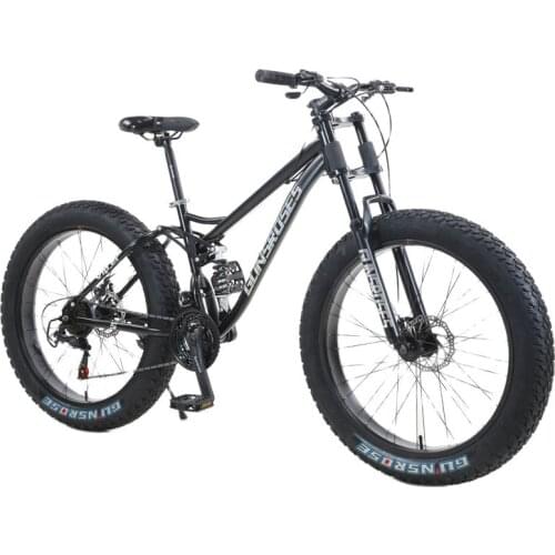 2021 New fat tire bicycle 26*4.0 wide tire snow beach bike adult mountain bicycle high carbon steel bike outdoor sports
