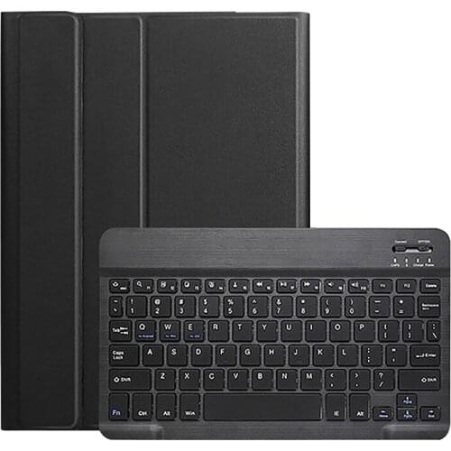 Wireless Keyboard For Samsung Galaxy Tab S6 Lite PU Case + Keyboard 2 in 1 Magic Leather Case