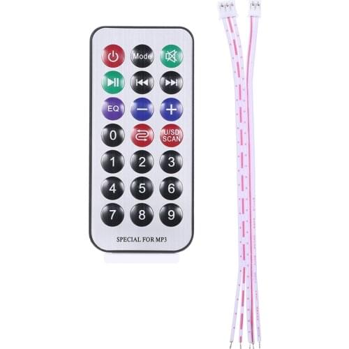 Wireless BT MP3 WMA Decoder Board Car Audio FM Radio Module with Aux in USB Port TF Card Slot Remote Control