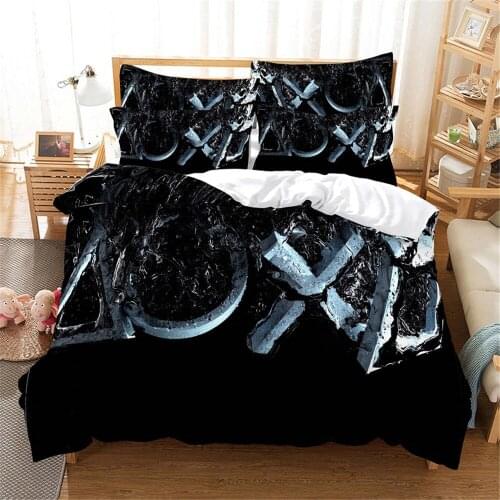3D black Bedding Set Queen Bedding Duvet Cover Set Bedding Set Bed Cover Cotton Queen Bedroom Bed Cover Set Bed Set Bedding