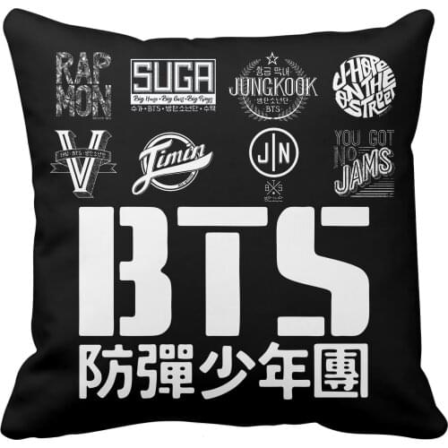 Bts Army Bangtan Boys Kore Jimin Suga Rm Jungkook K-pop decor Pillow corner cushion