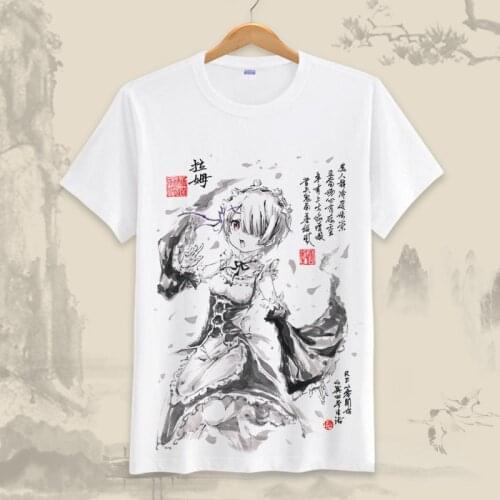 Anime Fate Grand Order Cosplay T Shirt NieR Automata Cartoon Summer T-Shirt Re Life in Different World From Zero Top Tee Costume