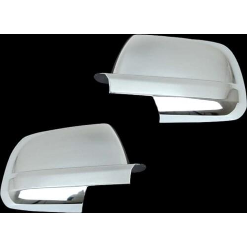 Car Door Rearview Chrome Mirror Shell Cover Protection Cap Matte Chrome For 07-16 Toyota Tundra / 08-16 Toyota Sequoia
