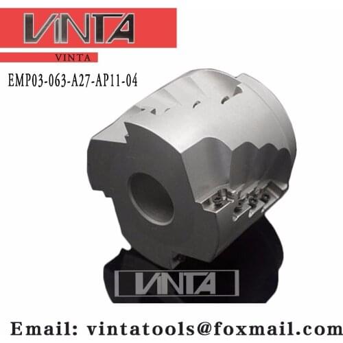 Free shipping EMP03-063-A27-AP11-04 Indexable milling cutter matched carbide Insert APKT11T3