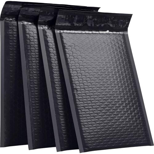 Bubble Mailer Black 50pcs Mailer Poly Bubble Padded Mailing Envelopes for Packaging Self Seal Shipping Bag Bubble Padding Store