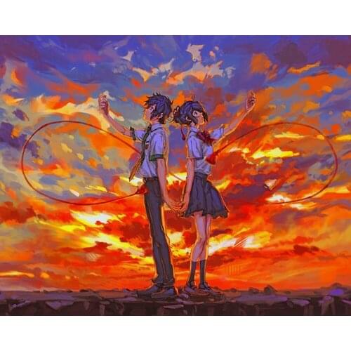 "Missing in the Sunset" picture DIY digital painting by number painting Christmas birthday unique gift