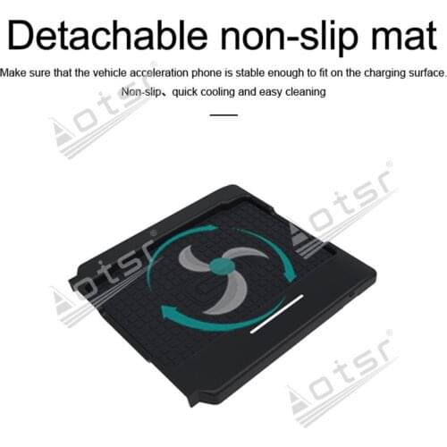 QI car wireless charger For Lexus GS 2014 2015-2017 IQ Car infrared fast Wireless Charging Car Phone Holder for iphone/Samsung