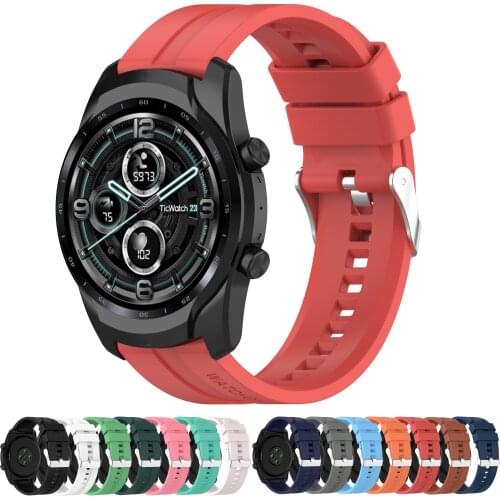 Silicone Band 20mm 22mm for Samsung Galaxy Watch Active 2 Active 3 Gear S2 Watchband Men Bracelet Strap for Huami Amazfit bip