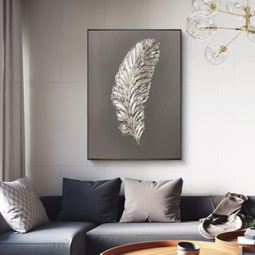 Modern Light Luxury hand-painted Oil Painting Decorative Backdrop Aisle Entrance Hallway Mural Paintings Simple Atmosphere