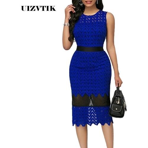 UIZVTIK Blue Summer Dresses