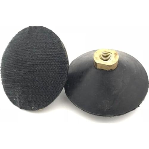 4" 4 inch 100mm Convex Hook & Loop Backer 5/8"-11 usa thread Bowl-shaped polishing pad