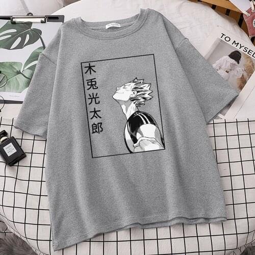 Bokuto Koutarou Funny Print T-Shirts Womans Breathable Loose Clothing Spring Summer Streetwear Oversized 2021 Womans T-Shirts