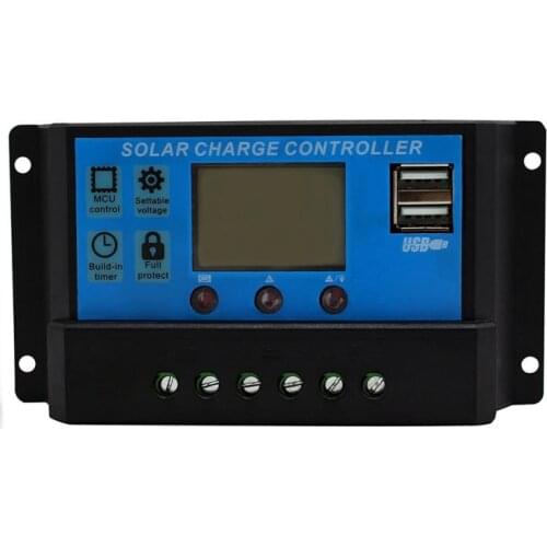 10/20/30 Amps Lamp Regulator Timer 12V 24VSolar panels Battery Charge Controller Solar panels Battery Charge Controller