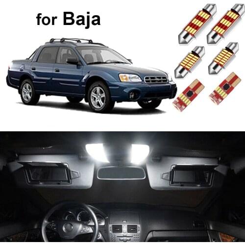 10pcs Canbus Car Led Interior Light Kit for Subaru Baja 2003-2006 Car Light Accessories Dome Map Lamp