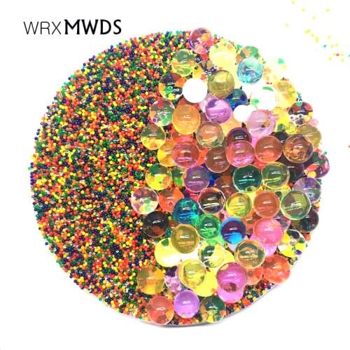 10000pcs/bag Crystal Soil Water Beads Hydrogel orbiz Polymer Growing Gel Flower/Wedding/Decoration Growing Water Balls