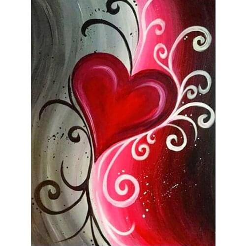 Diamond Painting With Round Rhinestones Full Square Drill Resin Mosaic Embroidery Cross Stitch Kits Wall Art Decor Love Pattern