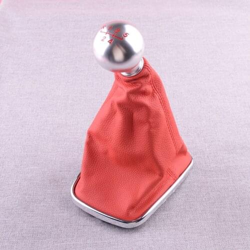 CITALL 5 Speed Car Gear Shift Knob Gaitor Fit For VW Mk4 Jetta Bora Golf GTI R32 1999 2000 2001 2002 2003 2004 Aluminum Alloy