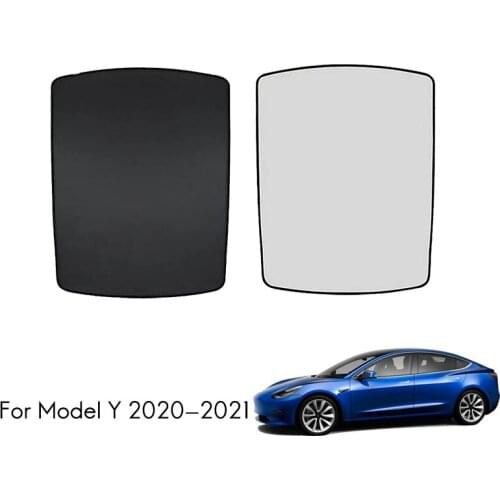 For Tesla Model Y 2021 Car Sunroof Sunshade Net Skylight Protective Cover UV Heat Insulation Net