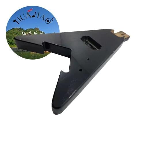 Corps de guitare électrique type V adopte une paulownia en bois semi-finis, haute qualité