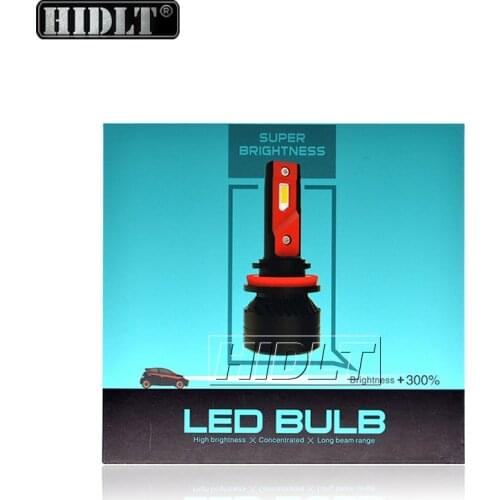 HIDLT 2PCS F3 90W H7 Car LED Canbus Bulb Kit 20000LM High Power Auto Headlight H4 H8 H11 9005 9006 HB3 LED Bulb Turbo Lamp White