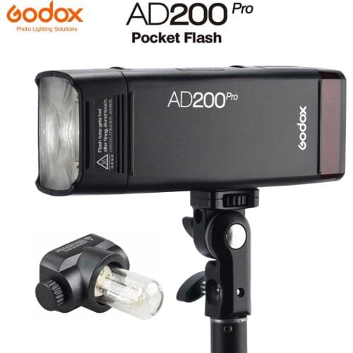 Godox AD200Pro Outdoor Flash Light 200Ws TTL 2.4G 1/8000 HSS 0.01-1.8s Recycling with 2900mAh Battery