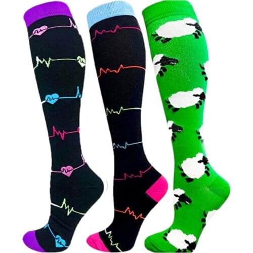 Unisex Compression Stockings Varicose Veins Socks & Anti Fatigue For Sport Player, Office Workers, Drivers,Nurses,Teachers,chefs