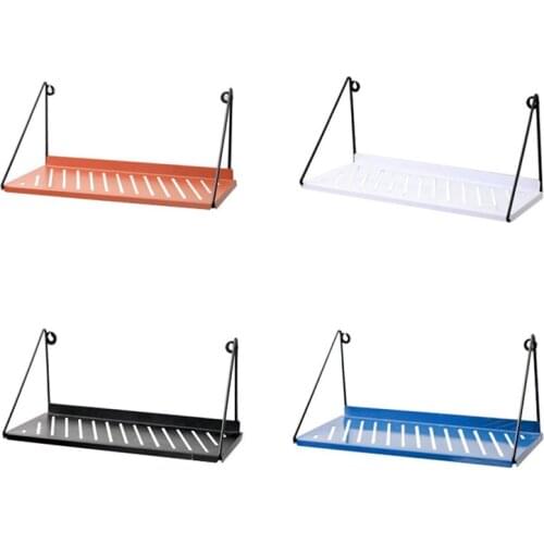 Wrought Iron Multi-Color Shelf Wall Creative Home Installation Simple Decoration Storage Sorting Word Partition