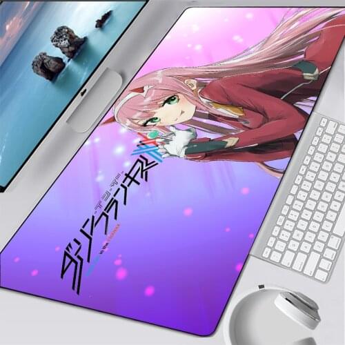 Anime Darling In The Franxx Sexy girl Anime keyboard Mouse Pad Zero Two Gaming Mouse Pad Lock Desktop Gaming Desk Mat gift
