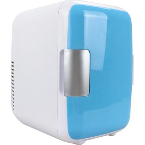 4L Mini Fridge Dual-Use Portable Cooler and Warmer 12V Car Use Small Travel Fridge Refrigerator Freezer Universal Vehicle Parts