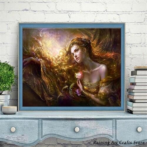 Needlework Diy Diamond Painting Embroidery Fantasy Fairy Full Square Round Drill Rhinestone Mosaic Pictures Cross Stitch Kits