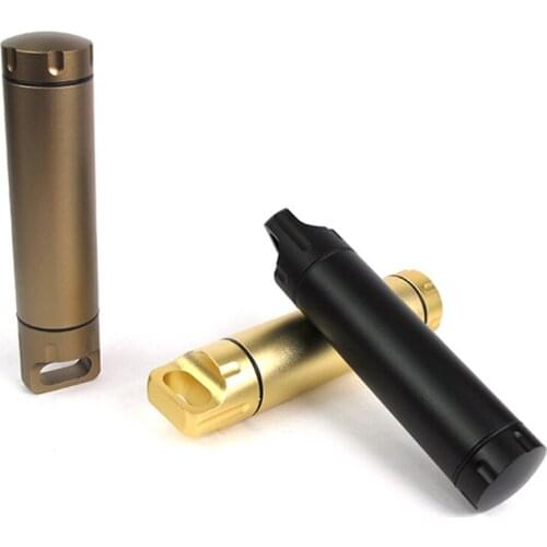 New Emergency Capsule Bottle Seal Capsule Can Outdoor Equipment Sealed Tank Aluminum Alloy Waterproof Canister Container