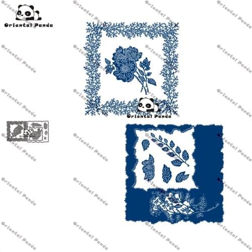 New Dies Beautiful frame Metal Flower border Dies photo album cutting dies Scrapbooking Stencil stamps and