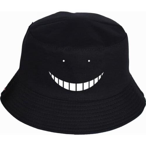 Men and women Anime Assassination Classroom Panama Bucket Hat Summer Sport Cap Sun Visor Fishing Casual Solid Color Hats