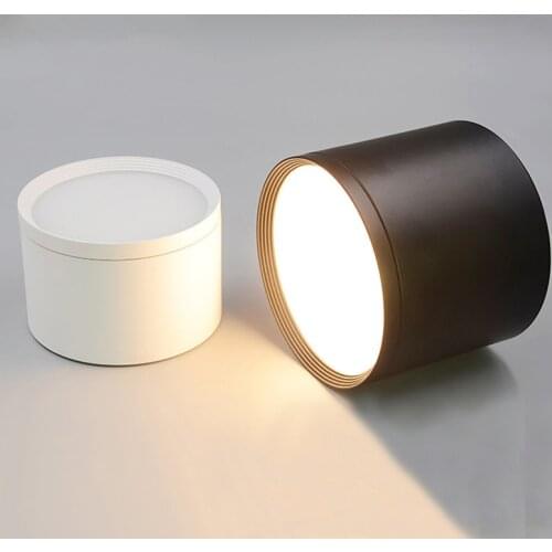 Surface Mounted Ceiling Downlight SMD5730 7W 9W 12W 15W 18W AC85-265V Ceiling lamp COB Led downlights Spot light +led driver